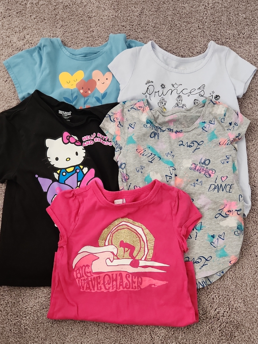 Lot Of Girls Tee Shirts